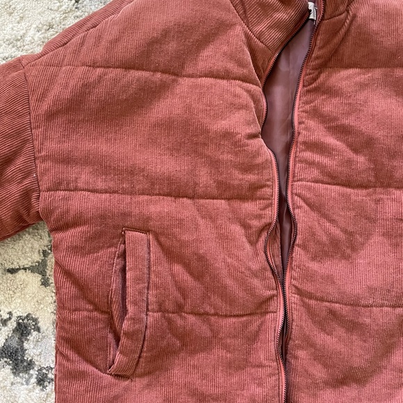 Rust puffer jacket - Picture 3 of 4